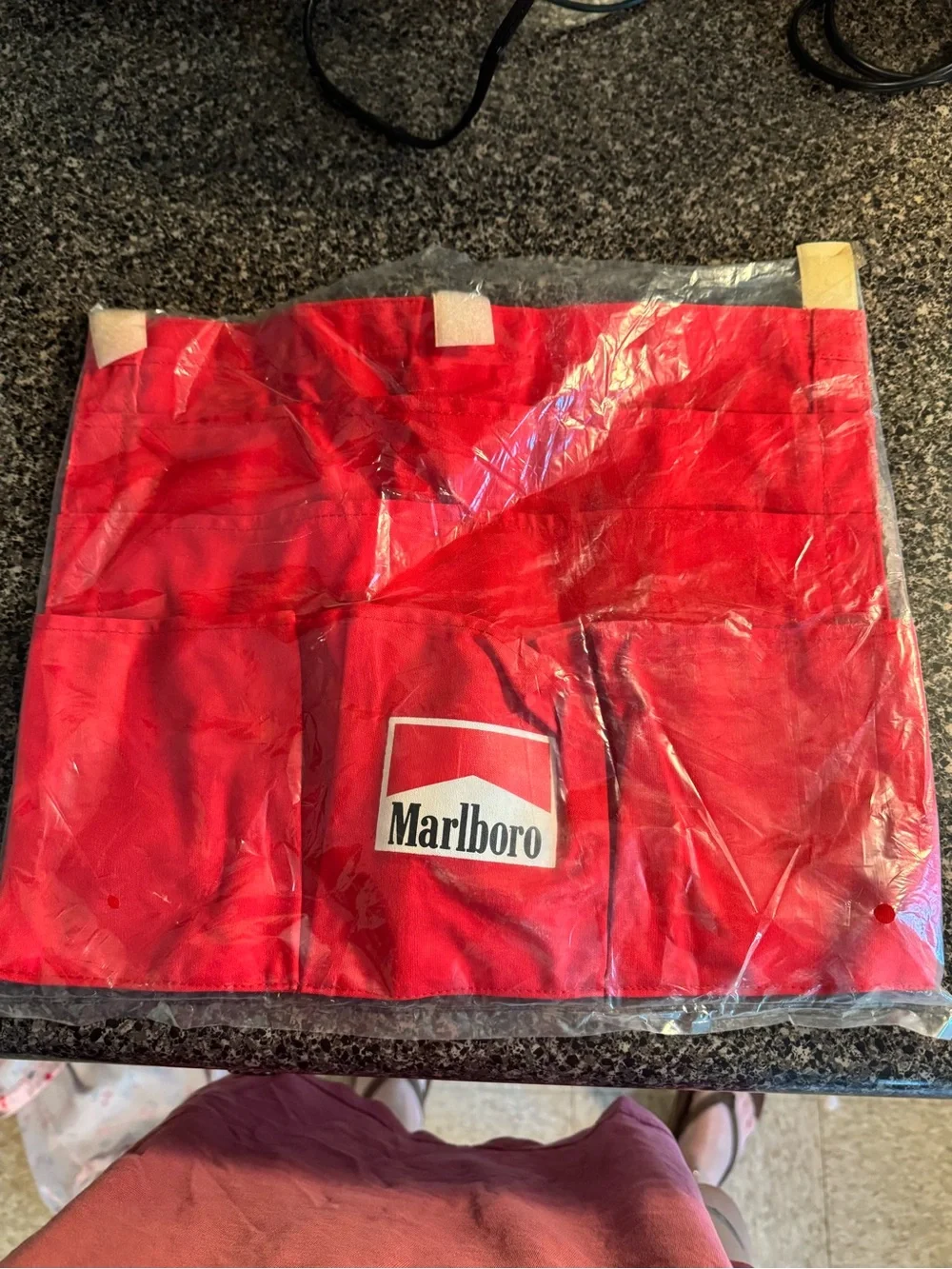 VTG Marlboro Red and White Logo Belt Tool Pouch NWT